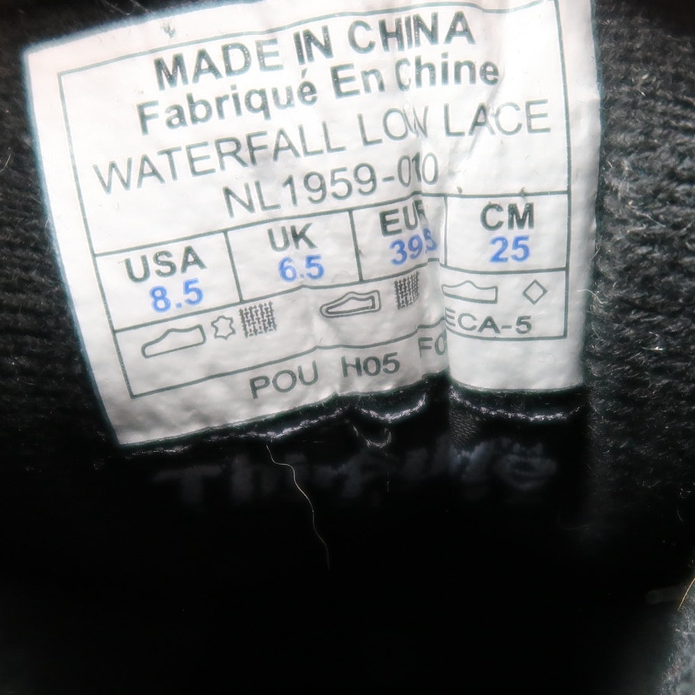 Sorel Boots Womens 8.5 Shoes Waterfall Low Lace Up Leather Winter Snow Black - Picture 12 of 13